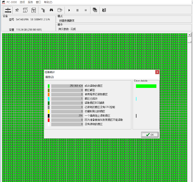 群联PHISON 128G固态识别成PS3111容量20M数据恢复成功