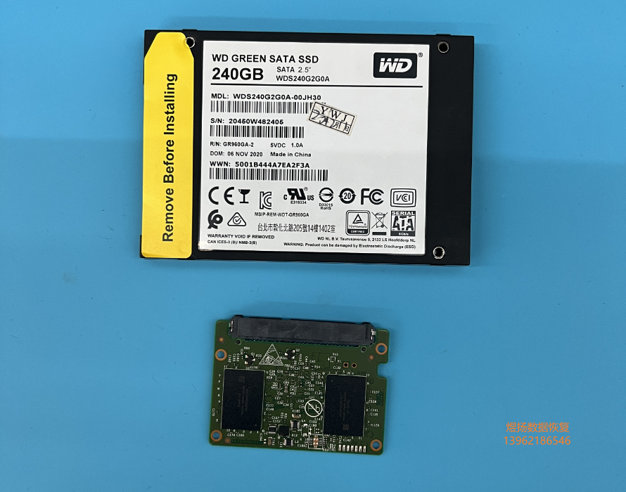 WDS240G2G0A-00JH30-240GB 不识别数据恢复成功