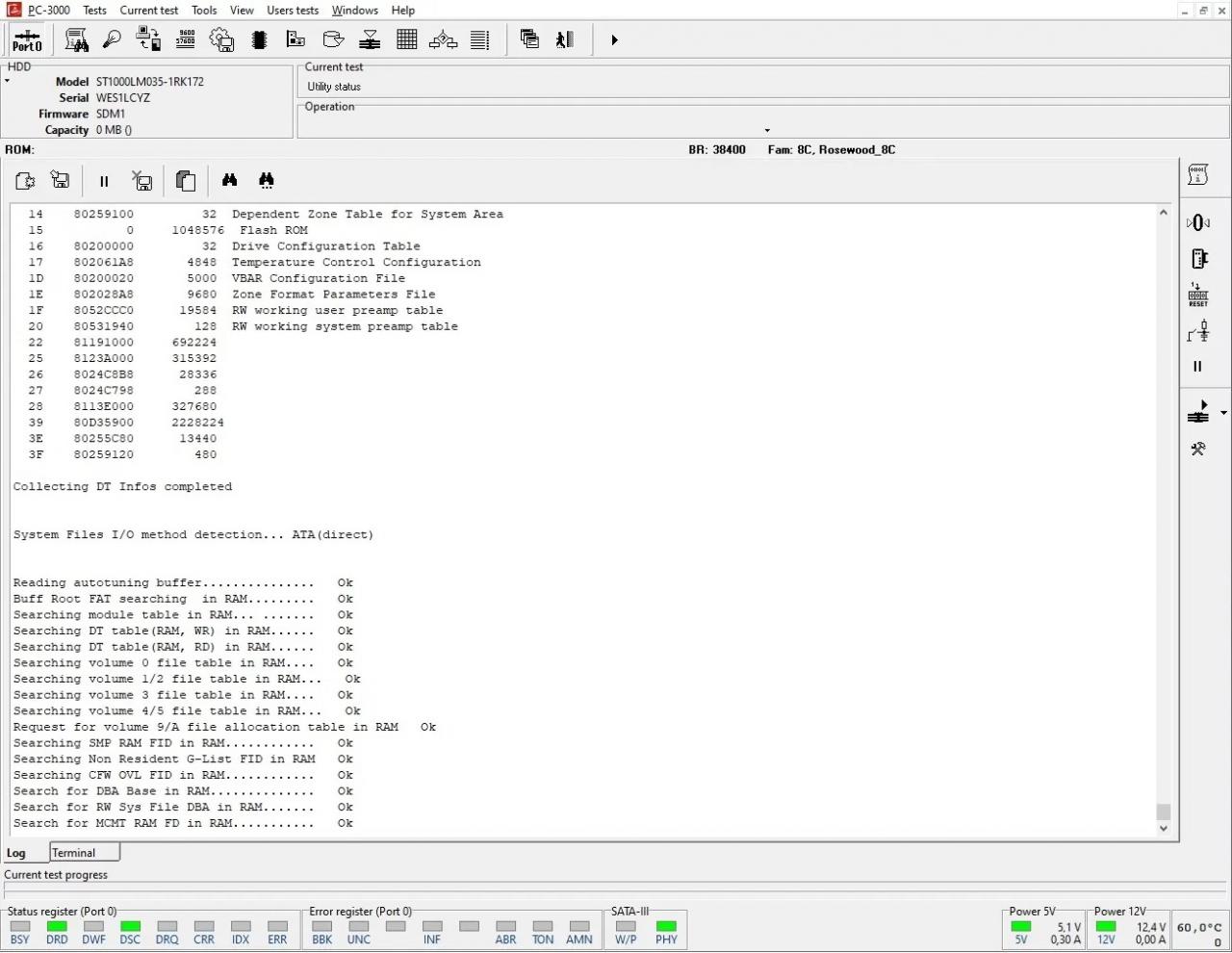 使用PC-3000重置Seagate F3硬盘上自加密或用户加密的密码处理过程