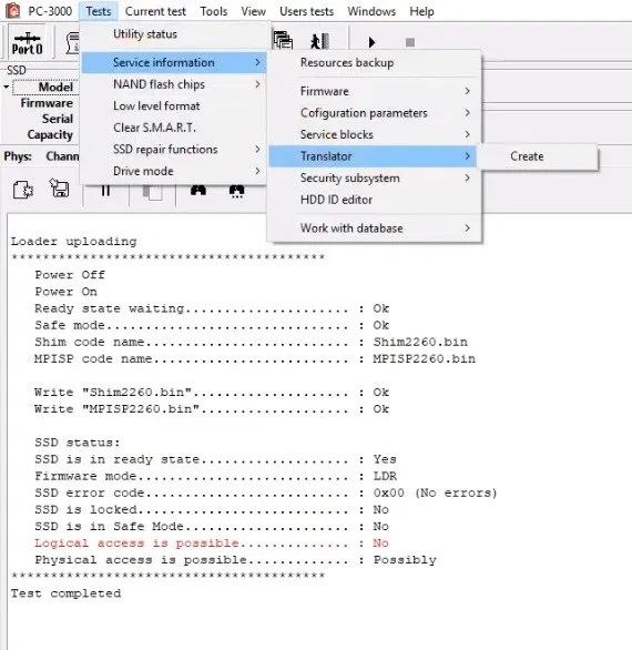 PC-3000 Portable III SSD系统如何从NVMe SSD恢复数据Silicon Motion系列（SM2260，SM2263XT，HPH8068）