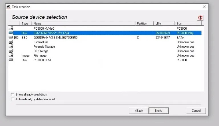 PC-3000 Portable III SSD系统如何从NVMe SSD恢复数据Silicon Motion系列（SM2260，SM2263XT，HPH8068）