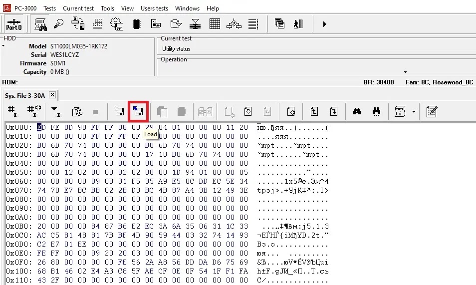 使用PC-3000重置Seagate F3硬盘上自加密或用户加密的密码处理过程